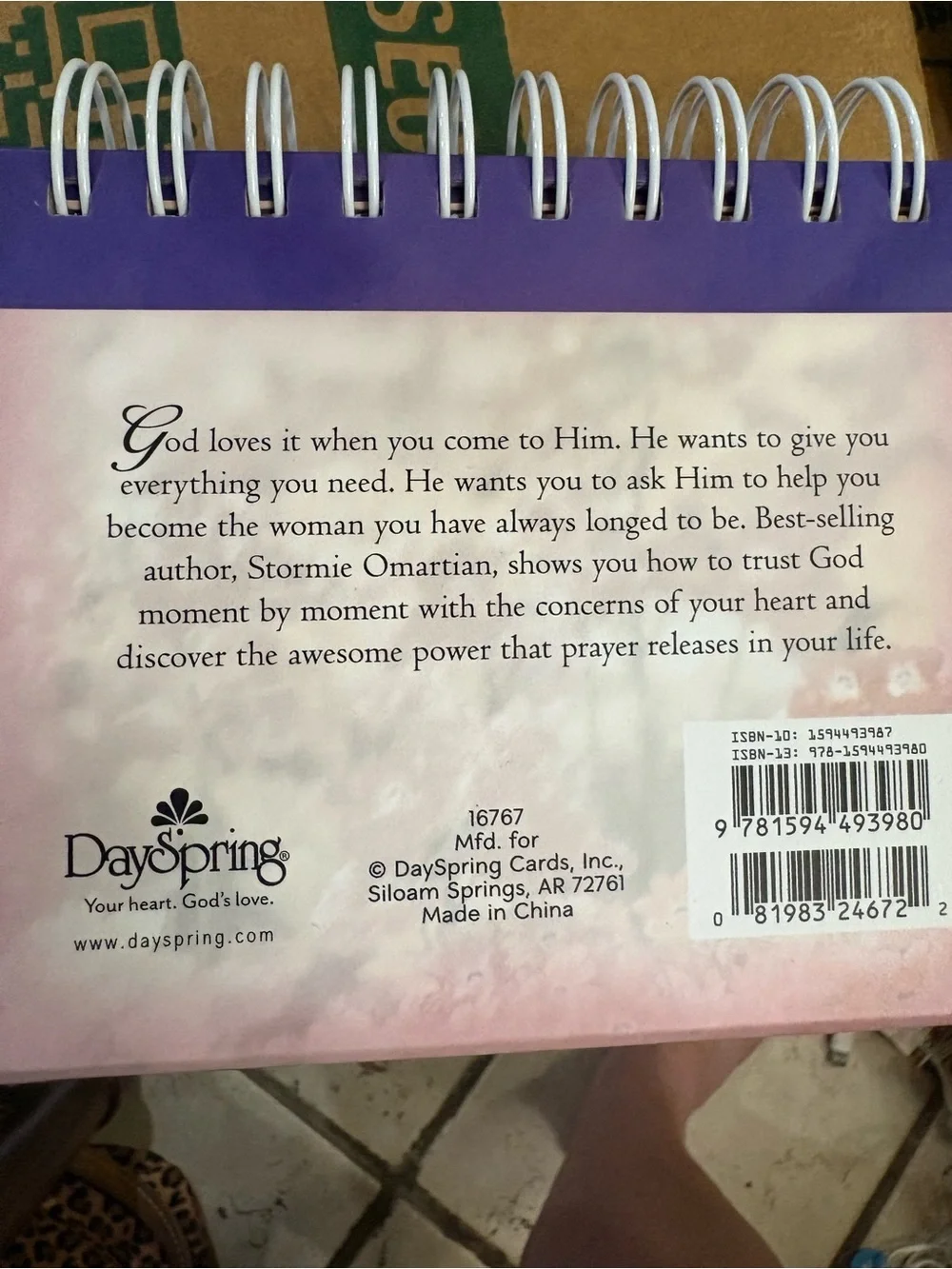 The Power of a Praying Woman - Purple Floral DayBrightener by Stormie Omartian